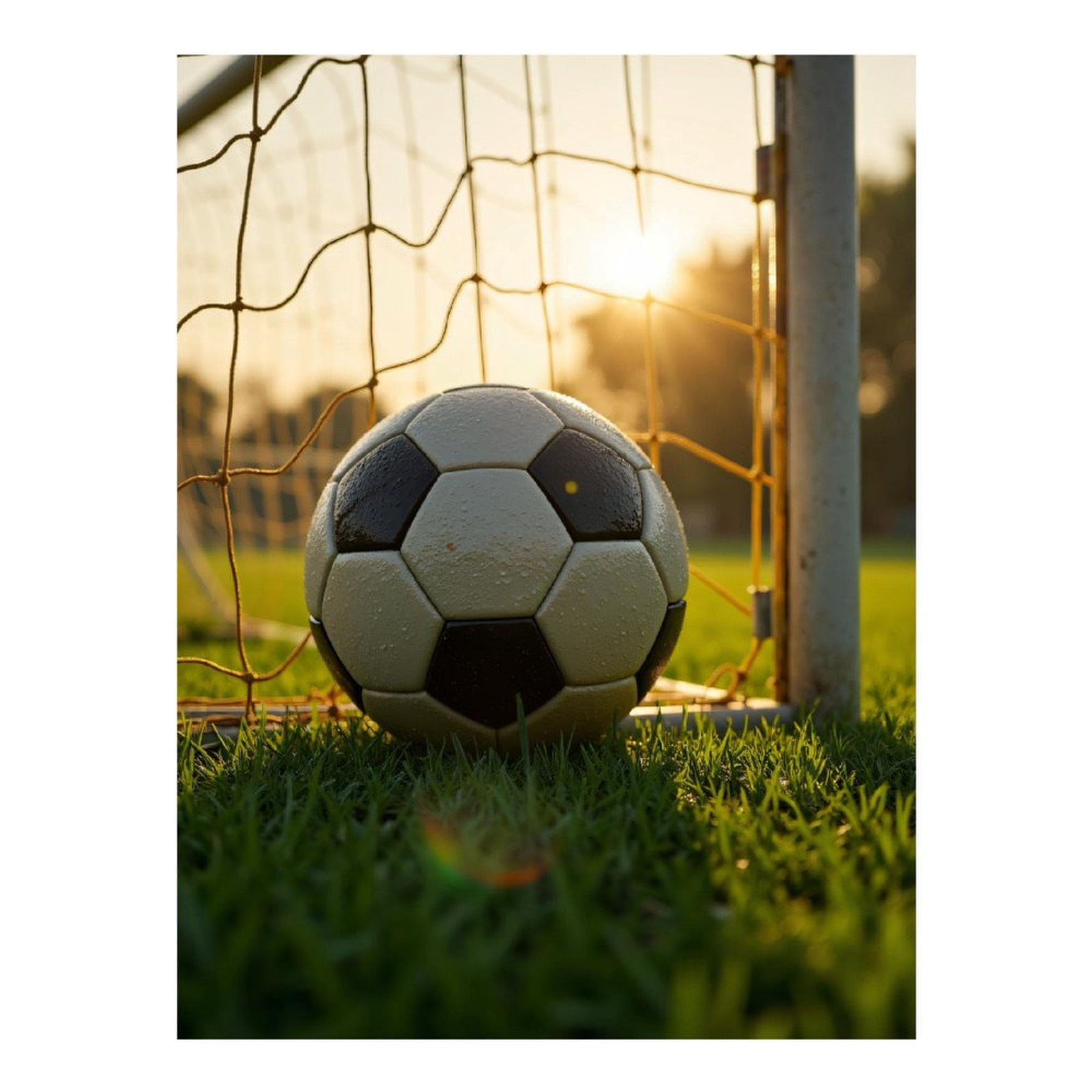 Diamond Art Kits for Adults - 5d Soccer Ball Goal Sunset Field Diamond Painting for Adults, Diamond Art for Adults Beginners, Diamond Painting Kits for Adults for Home Wall Decor