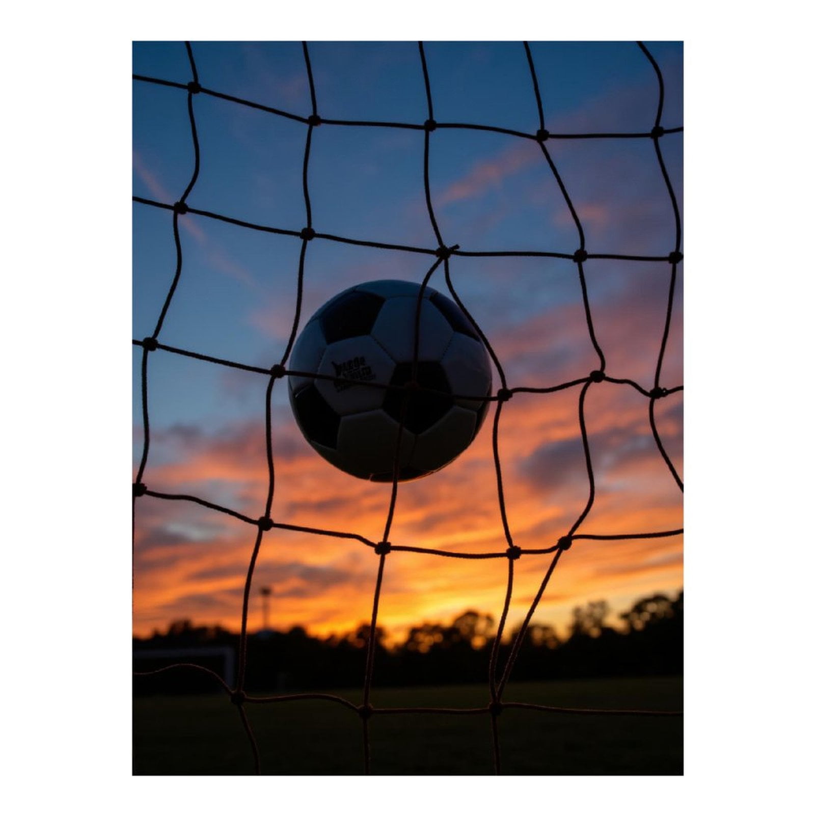 Diamond Art Kits for Adults - 5d Soccer Ball Sunset In Goal Net Diamond Painting for Adults, Diamond Art for Adults Beginners, Diamond Painting Kits for Adults for Home Wall Decor