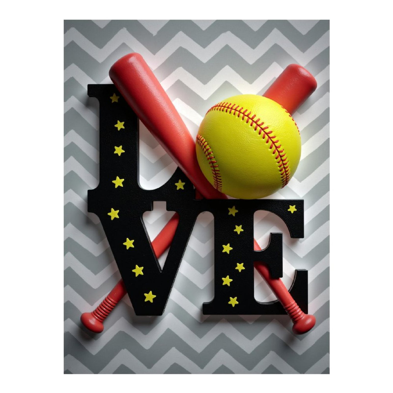 Diamond Art Kits for Adults - 5d Softball Love Art Decor Diamond Painting for Adults, Diamond Art for Adults Beginners, Diamond Painting Kits for Adults for Home Wall Decor