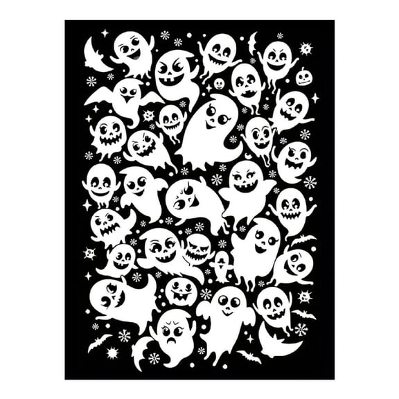 Diamond Art Kits for Adults - 5d Spooky Ghost Pattern Illustration Diamond Painting for Adults, Diamond Art for Adults Beginners, Diamond Painting Kits for Adults for Home Wall Decor