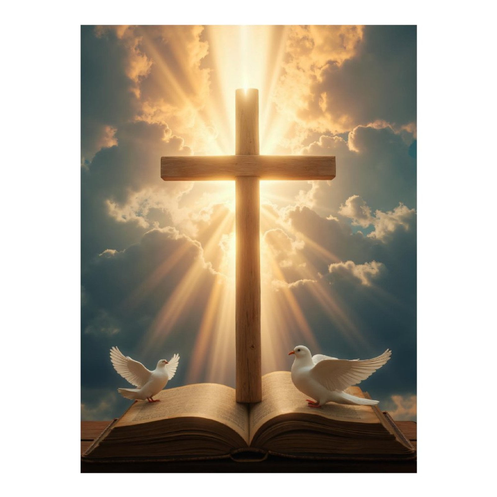 Diamond Art Kits for Adults - 5d Sunlit Cross With S And Diamond Painting for Adults, Diamond Art for Adults Beginners, Diamond Painting Kits for Adults for Home Wall Decor