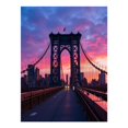 thumbnail image 1 of Diamond Art Kits for Adults - 5d Sunset Over Majestic Suspension Bridge Diamond Painting for Adults, Diamond Art for Adults Beginners, Diamond Painting Kits for Adults for Home Wall Decor, 1 of 7