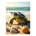 thumbnail image 1 of Diamond Art Kits for Adults - 5d Turtle Glasses Beach Scene Diamond Painting for Adults, Diamond Art for Adults Beginners, Diamond Painting Kits for Adults for Home Wall Decor, 1 of 7