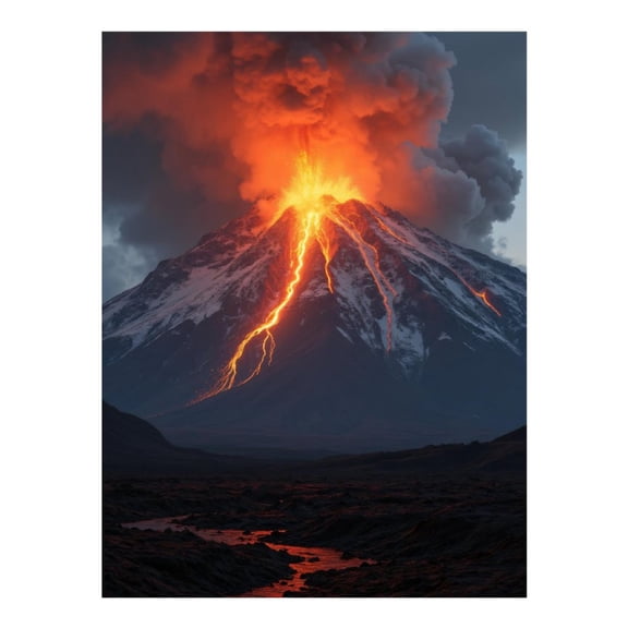 Diamond Art Kits for Adults - 5d Volcano Eruption Lava Flow Smoke Diamond Painting for Adults, Diamond Art for Adults Beginners, Diamond Painting Kits for Adults for Home Wall Decor