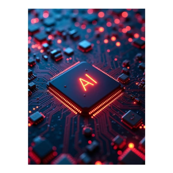 Diamond Art Kits for Adults, AI Circuit Board Technology Innovation 5D Diamond Painting Kits for Adults Beginners, DIY Full Drill Diamond Painting, Gem Art and Crafts 12x16