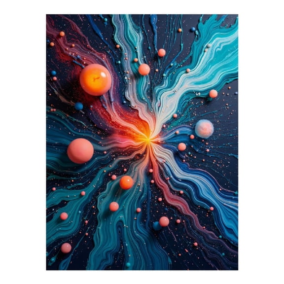 Diamond Art Kits for Adults, Abstract Cosmic Flow Pattern 5D Diamond Painting Kits for Adults Beginners, DIY Full Drill Diamond Painting, Gem Art and Crafts 12x16