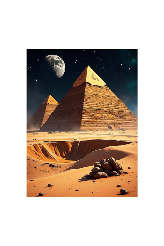 Diamond Art Kits for Adults - Abstract Desert Galaxy Print No.25 5D Frameless Dimond Painting Kit for Adults Beginner, Round Diamond Kits for Home Wall Decor, Gift for Women