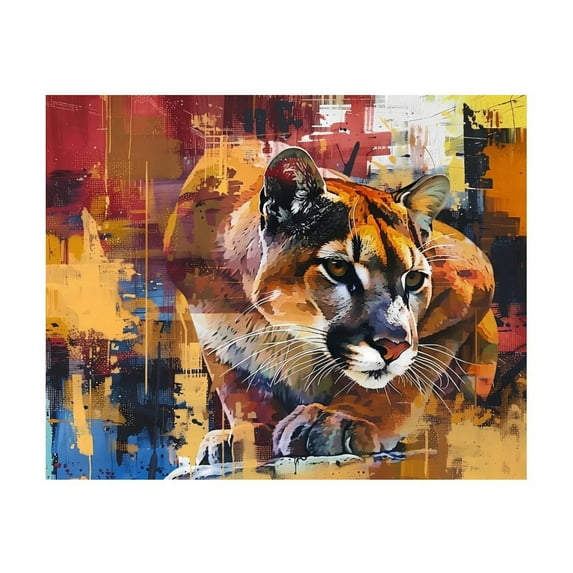 Diamond Art Kits for Adults, Abstract Lion PaintingDiamond Painting Kits for Beginners, Frameless Round 5D Full Drill Diamonds Art Pictures Gem Art Crafts Home Decor Gifts