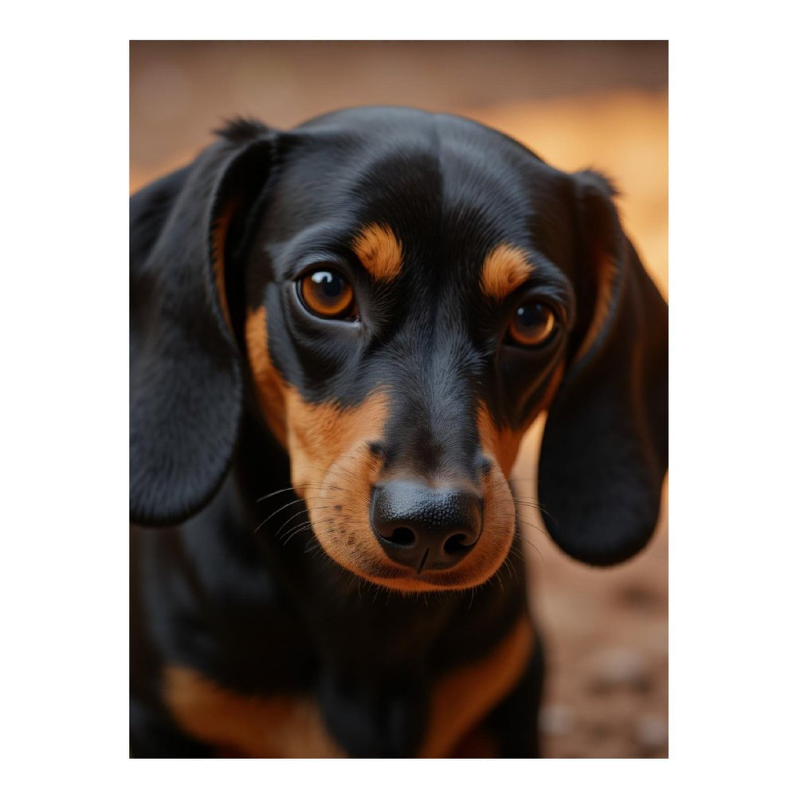 Diamond Art Kits for Adults, Adorable Dachshund Puppy Closeup 5D Diamond Painting Kits for Adults Beginners, DIY Full Drill Diamond Painting, Gem Art and Crafts 12x16