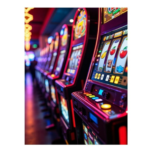 Diamond Art Kits for Adults, Arcade Slot Machines Gaming Lights 5D Diamond Painting Kits for Adults Beginners, DIY Full Drill Diamond Painting, Gem Art and Crafts 12x16