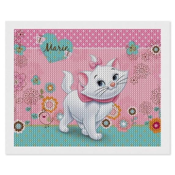 Diamond Art Kits for Adults - The Aristocats Full Drill Diamond Arts for Beginners, Round 5D Paint with Diamonds Gem Art Painting Kits for Home Wall Decor Gifts 16"x20"