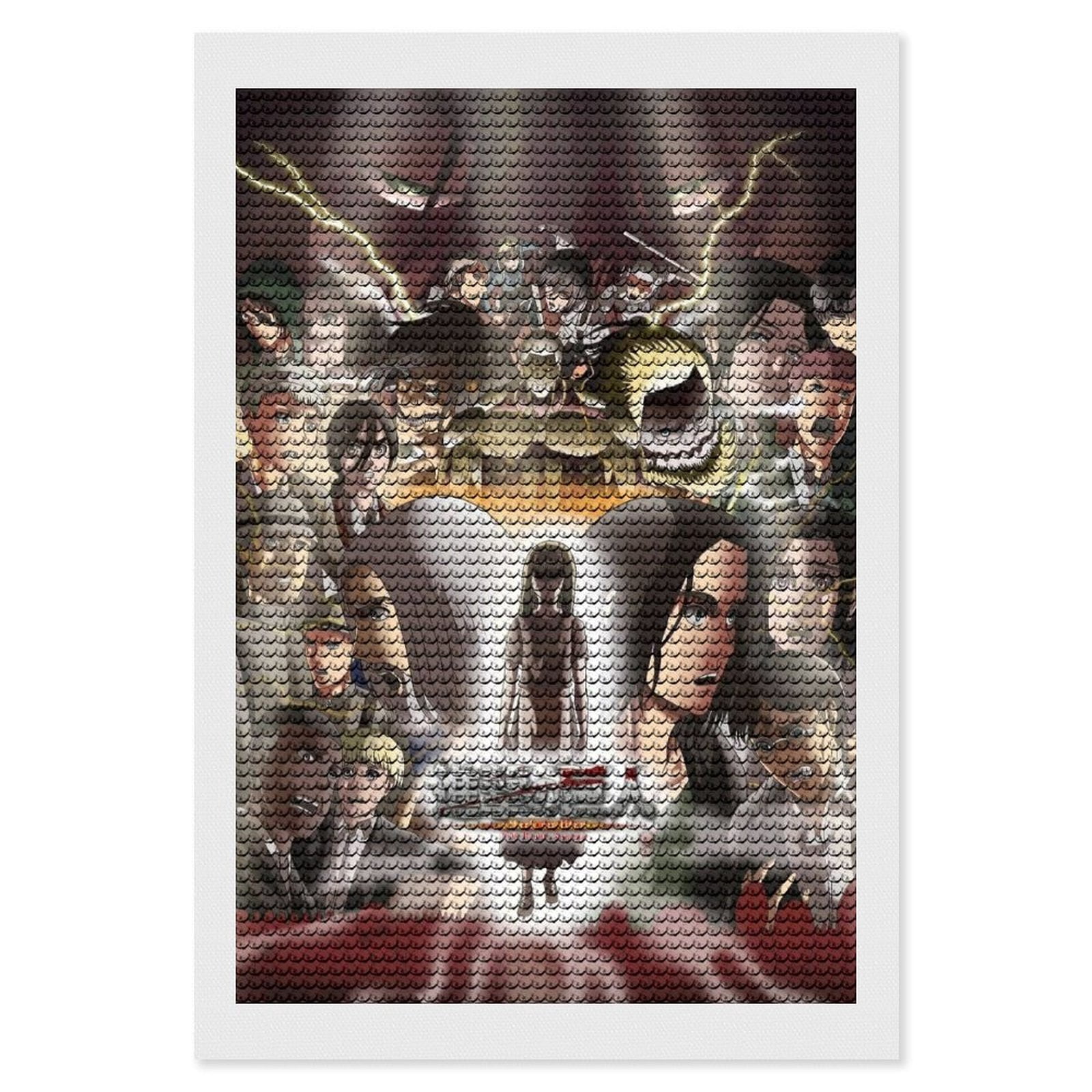 Diamond Art Kits for Adults - Attack on Titan Full Drill Diamond Arts ...