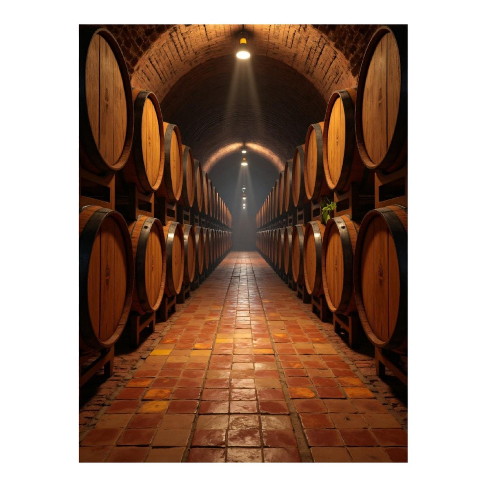 Diamond Art Kits for Adults, Barrel Wine Cellar Interior Stacked 5D Diamond Painting Kits for Adults Beginners, DIY Full Drill Diamond Painting, Gem Art and Crafts 12x16