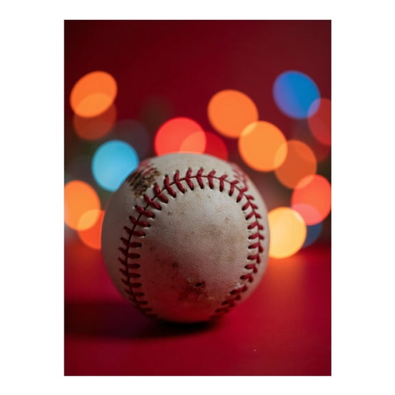 Diamond Art Kits for Adults - Baseball Colorful Bokeh Background 5d Diamond Painting for Adults, Diamond Art for Adults Beginners, Frameless Diamond Painting Kits for Adults for Home Wall Decor