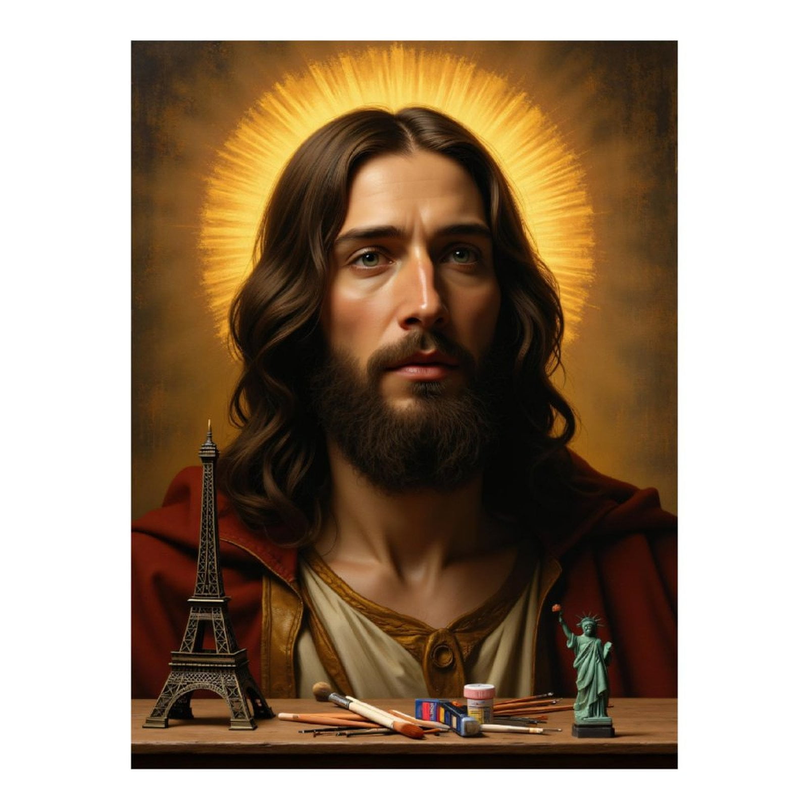 Diamond Art Kits for Adults, Bearded Man Miniature Replica 5D Diamond Painting Kits for Adults Beginners, DIY Full Drill Diamond Painting, Gem Art and Crafts 12x16
