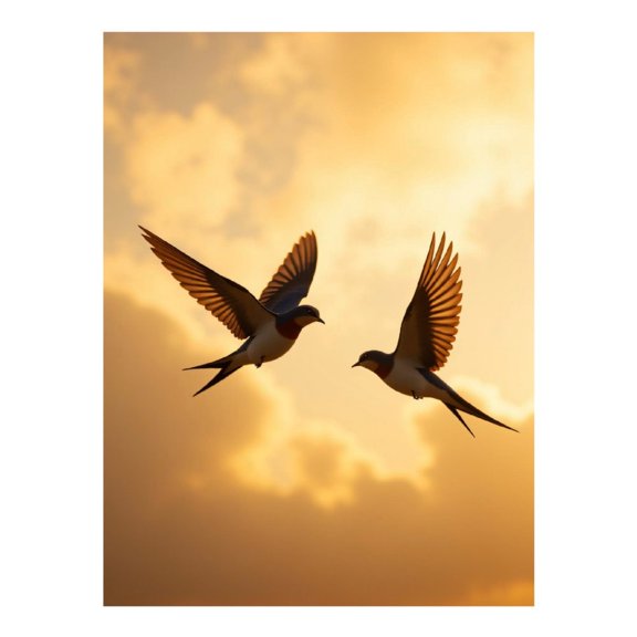 Diamond Art Kits for Adults, Birds Soaring Sunset Sky 5D Diamond Painting Kits for Adults Beginners, DIY Full Drill Diamond Painting, Gem Art and Crafts 12x16
