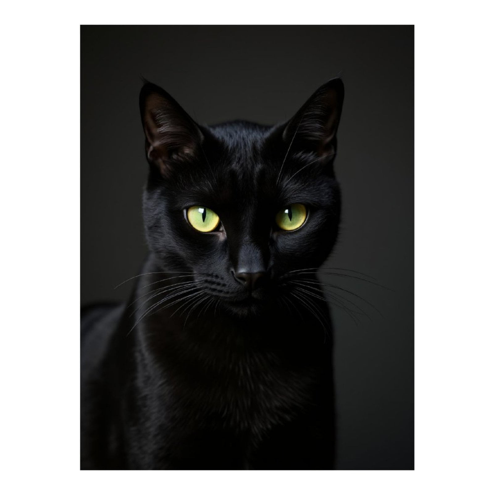 Diamond Art Kits for Adults, Black Cat Green Eyes Portrait 5D Diamond Painting Kits for Adults Beginners, DIY Full Drill Diamond Painting, Gem Art and Crafts 12x16