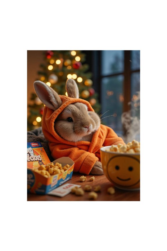 Diamond Art Kits for Adults - Bunny Cozy Hoodie Snack Time 5d Diamond Painting for Adults, Diamond Art for Adults Beginners, Frameless Diamond Painting Kits for Adults for Home Wall Decor