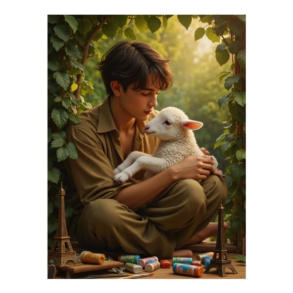 Diamond Art Kits for Adults - Calm Moment Nature Companion Paints 5d Diamond Painting for Adults, Diamond Art for Adults Beginners, Frameless Diamond Painting Kits for Adults for Home Wall Decor