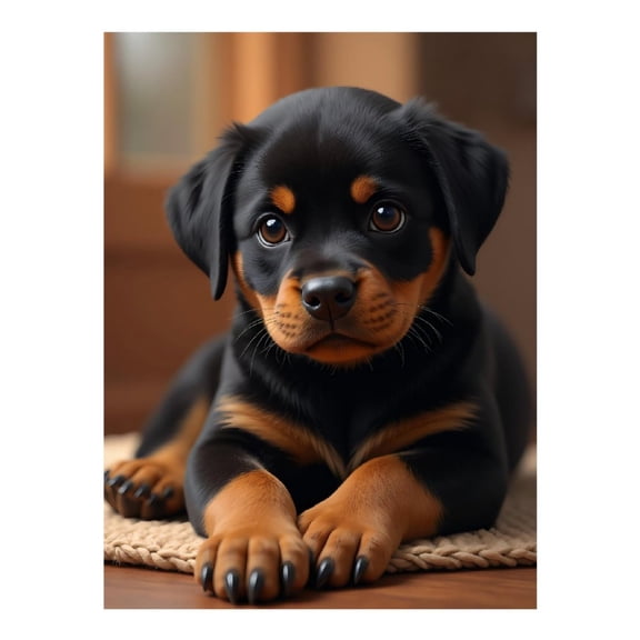 Diamond Art Kits for Adults, Calm Puppy Portrait Relaxed Expression 5D Diamond Painting Kits for Adults Beginners, DIY Full Drill Diamond Painting, Gem Art and Crafts 12x16