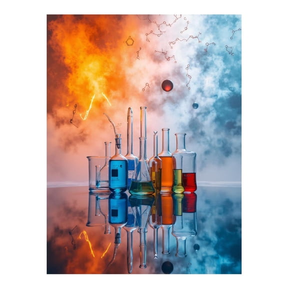 Diamond Art Kits for Adults, Chemical Reaction Lab Atmosphere 5D Diamond Painting Kits for Adults Beginners, DIY Full Drill Diamond Painting, Gem Art and Crafts 12x16