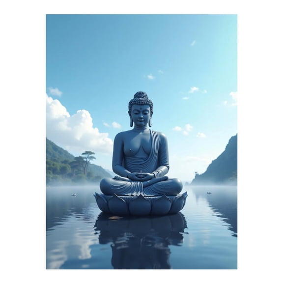 Diamond Art Kits for Adults - Classic Buddha Slate Print No.39 5D Frameless Dimond Painting Kit for Adults Beginner, Round Diamond Kits for Home Wall Decor, Gift for Women