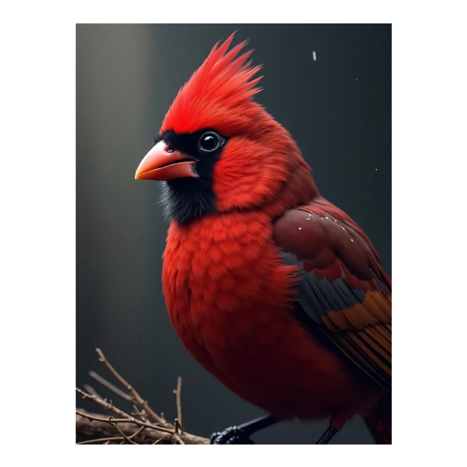 Diamond Art Kits for Adults - Classic Cardinal Bird Red Print No.131 5D ...