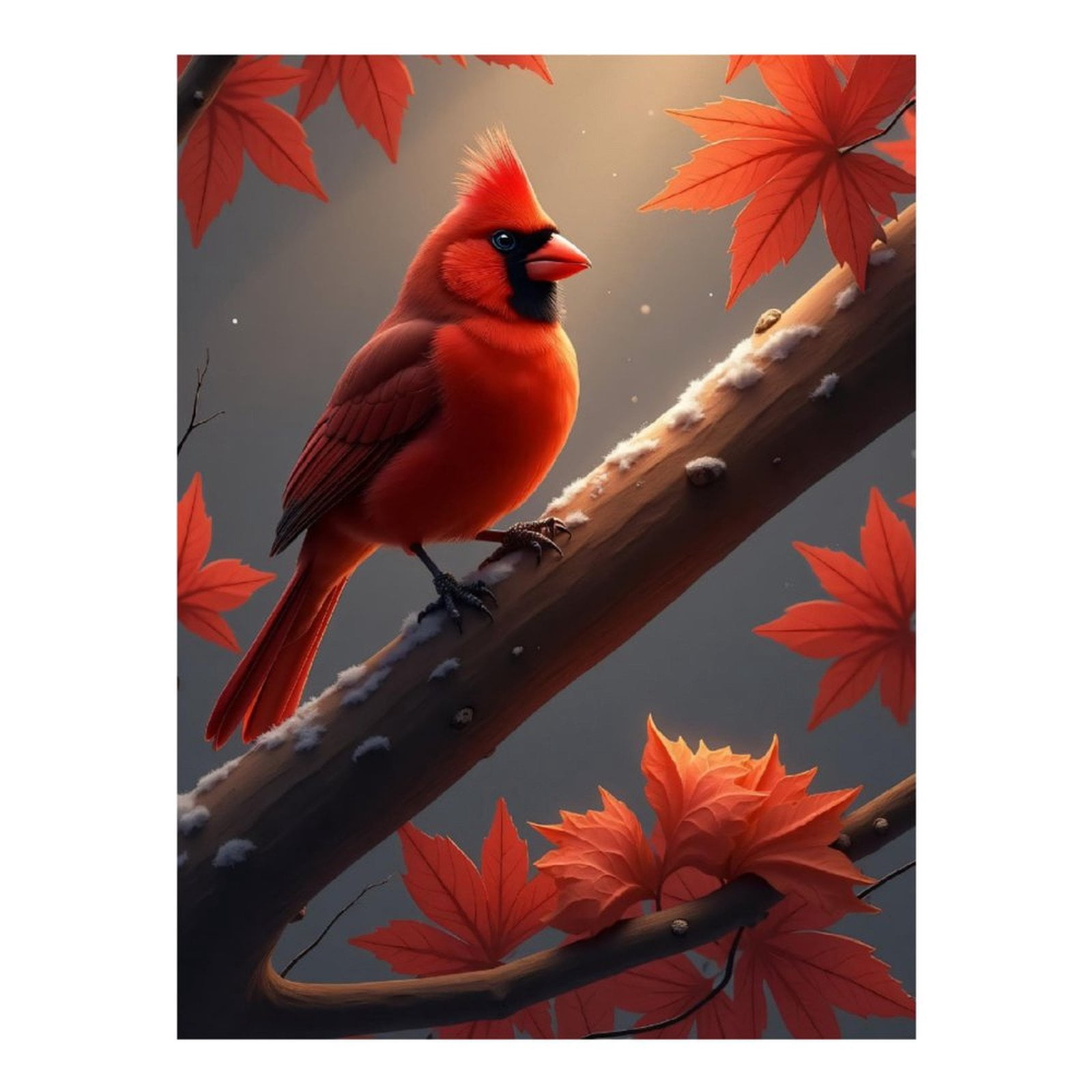 Diamond Art Kits for Adults - Classic Cardinal Bird Red Print No.20 5D ...