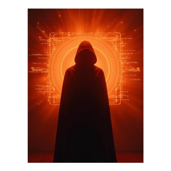 Diamond Art Kits for Adults - Cloaked Figure Glowing Tech Rings 5d Diamond Painting for Adults, Diamond Art for Adults Beginners, Frameless Diamond Painting Kits for Adults for Home Wall Decor