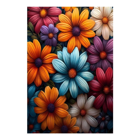 Diamond Art Kits for Adults, Colorful Blooming FlowersDiamond Painting Kits for Beginners, Frameless Round 5D Full Drill Diamonds Art Gem Art Crafts Home Decor Gifts