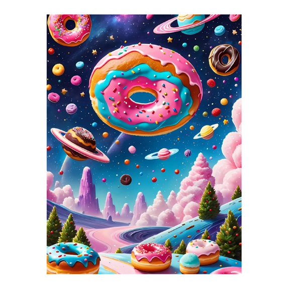 Diamond Art Kits for Adults, Colorful DonutDiamond Painting Kits for Beginners, Frameless Round 5D Full Drill Diamonds Art Gem Art Crafts Home Decor Gifts