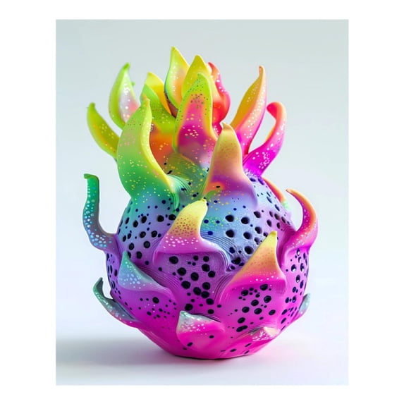 Diamond Art Kits for Adults, Colorful Glitter Dagon FruitDiamond Painting Kits for Beginners, Frameless Round 5D Full Drill Diamonds Art Gem Art Crafts Home Decor Gifts