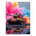 thumbnail image 1 of Diamond Art Kits for Adults - Colorful Tank Amidst Smoke Cloud 5d Diamond Painting for Adults, Diamond Art for Adults Beginners, Frameless Diamond Painting Kits for Adults for Home Wall Decor, 1 of 7