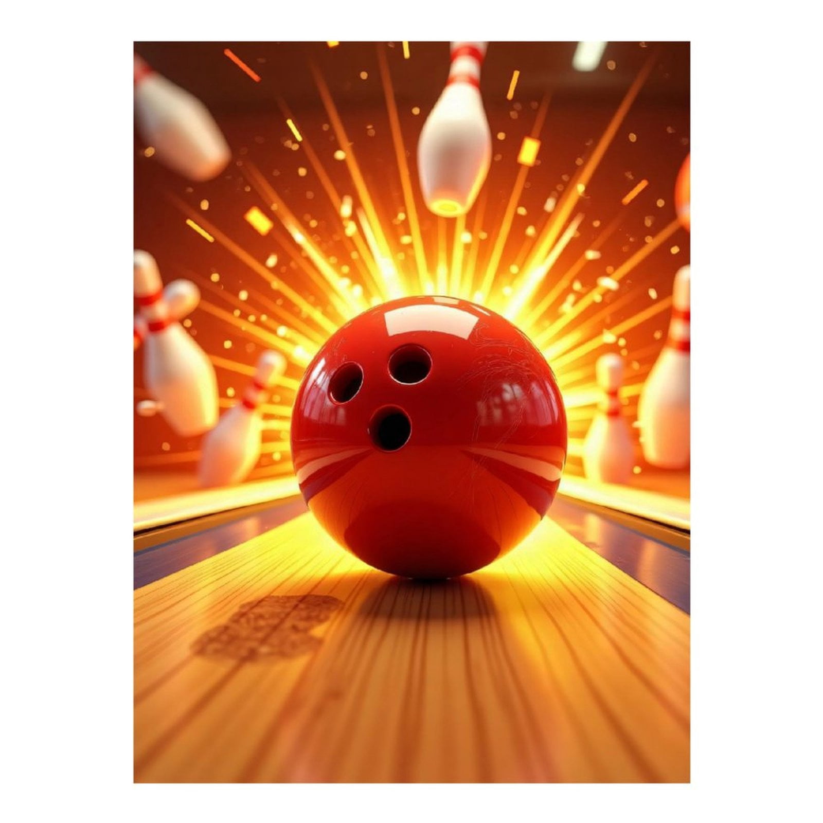 Diamond Art Kits for Adults - Cool Bowling Print No.22 5D Frameless Dimond Painting Kit for Adults Beginner, Round Diamond Kits for Home Wall Decor, Gift for Women