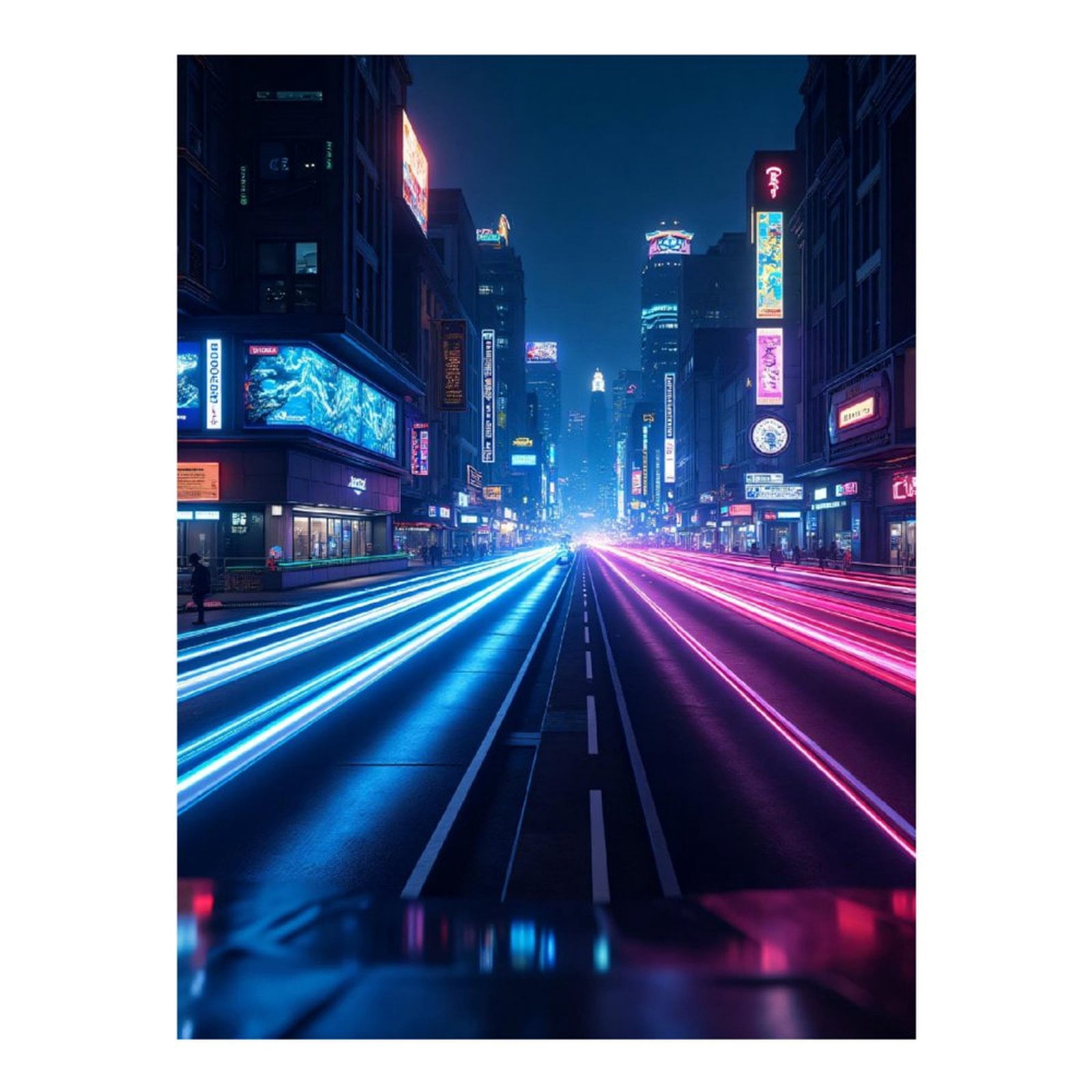 Diamond Art Kits for Adults - Cool Cyberpunk Cityscape Print No.98 5D Frameless Dimond Painting Kit for Adults Beginner, Round Diamond Kits for Home Wall Decor, Gift for Women