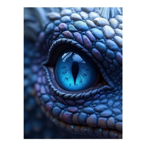 Diamond Art Kits for Adults - Cool Dragon Eye Print No.531 5D Frameless Dimond Painting Kit for Adults Beginner, Round Diamond Kits for Home Wall Decor, Gift for Women