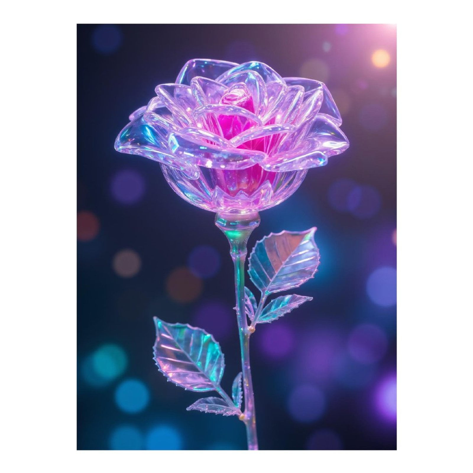 Diamond Art Kits for Adults, Crystal Rose Light Sparkle 5D Diamond Painting Kits for Adults Beginners, DIY Full Drill Diamond Painting, Gem Art and Crafts 12x16