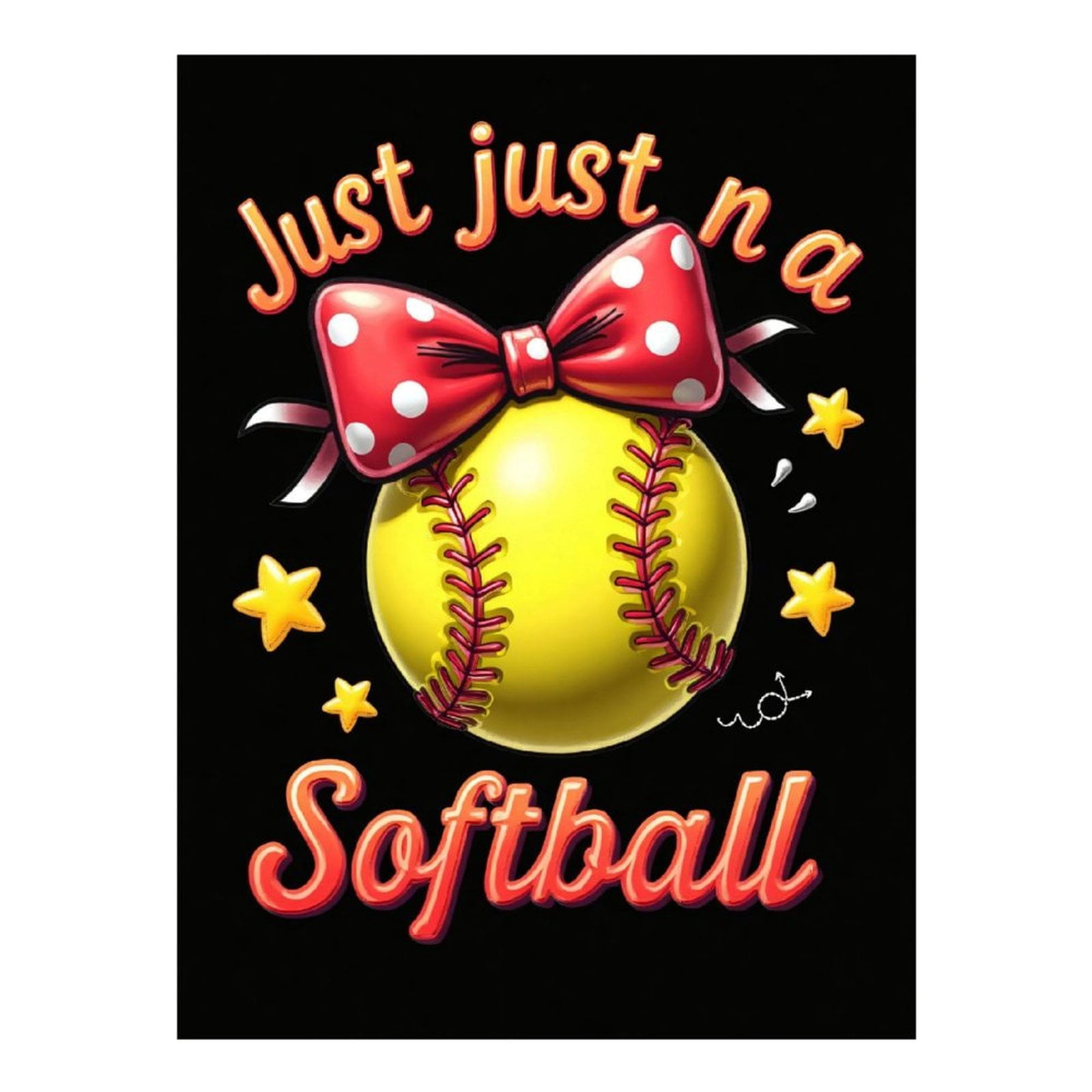 Diamond Art Kits for Adults - Cute Cartoon Softball Print No.3 5D Frameless Dimond Painting Kit for Adults Beginner, Round Diamond Kits for Home Wall Decor, Gift for Women
