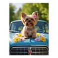 thumbnail image 1 of Diamond Art Kits for Adults, Cute Dog On Car With Flowers 5D Diamond Painting Kits for Adults Beginners, DIY Full Drill Diamond Painting, Gem Art and Crafts 12x16, 1 of 7