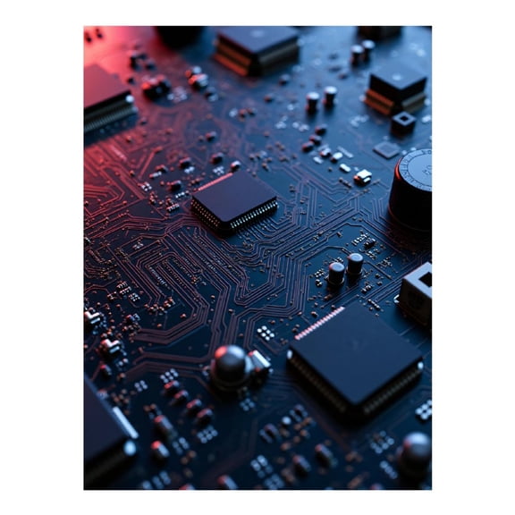 Diamond Art Kits for Adults, Digital Circuit Board Closeup 5D Diamond Painting Kits for Adults Beginners, DIY Full Drill Diamond Painting, Gem Art and Crafts 12x16