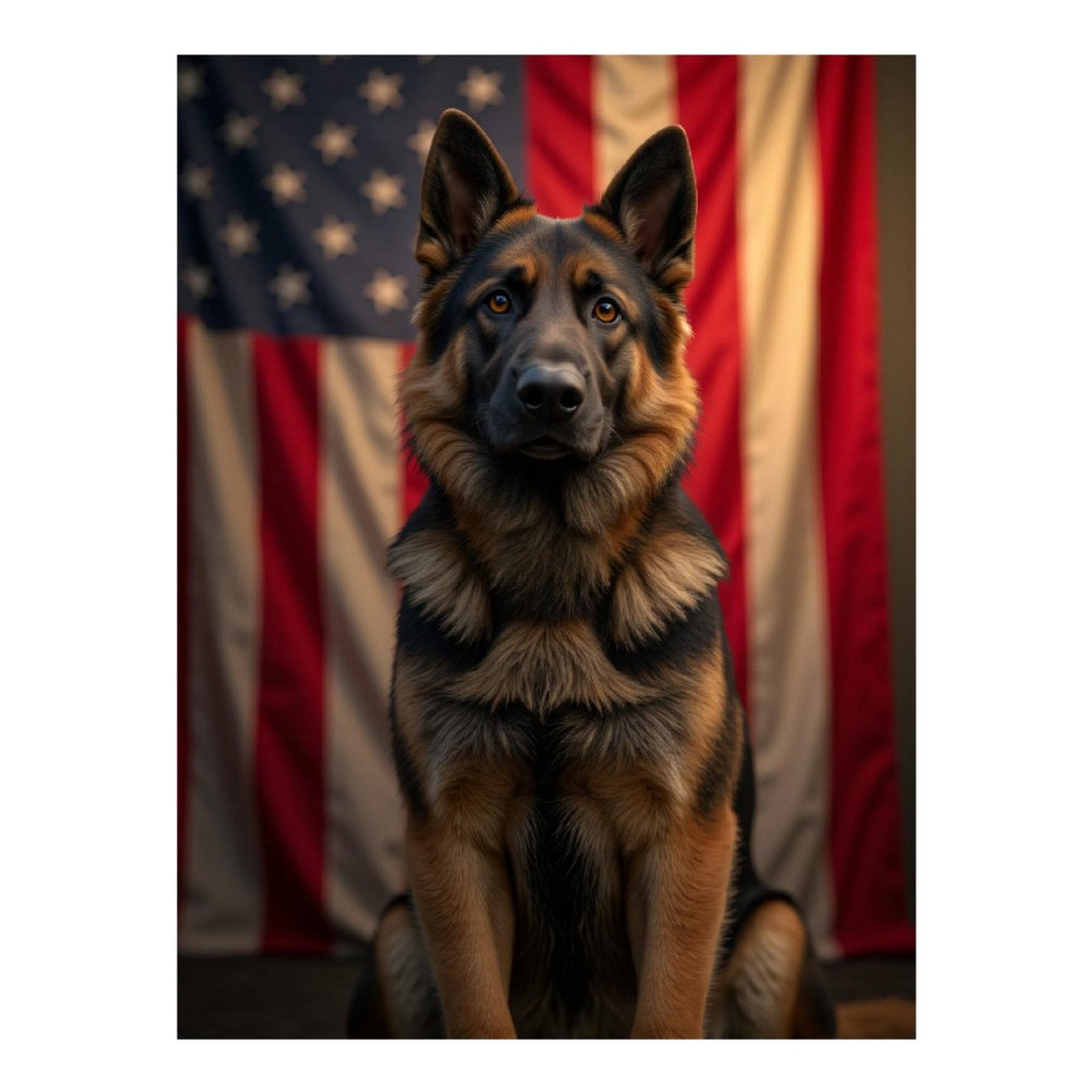 Diamond Art Kits for Adults, Dog American Flag Portrait 5D Diamond Painting Kits for Adults Beginners, DIY Full Drill Diamond Painting, Gem Art and Crafts 12x16