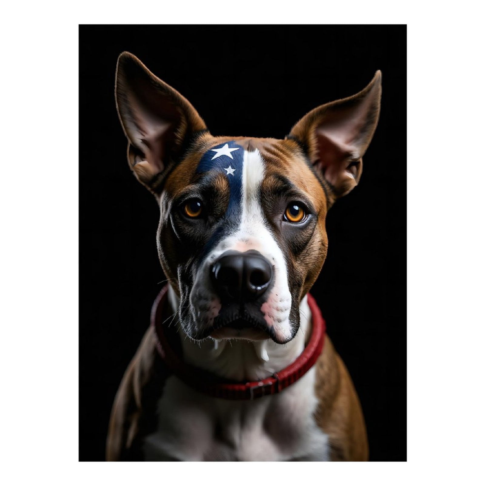 Diamond Art Kits for Adults, Dog Face Stars Dark Background 5D Diamond Painting Kits for Adults Beginners, DIY Full Drill Diamond Painting, Gem Art and Crafts 12x16