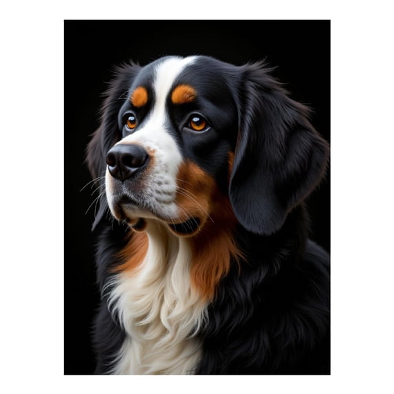 Diamond Art Kits for Adults, Dog Portrait Fur Loyal Gaze 5D Diamond Painting Kits for Adults Beginners, DIY Full Drill Diamond Painting, Gem Art and Crafts 12x16