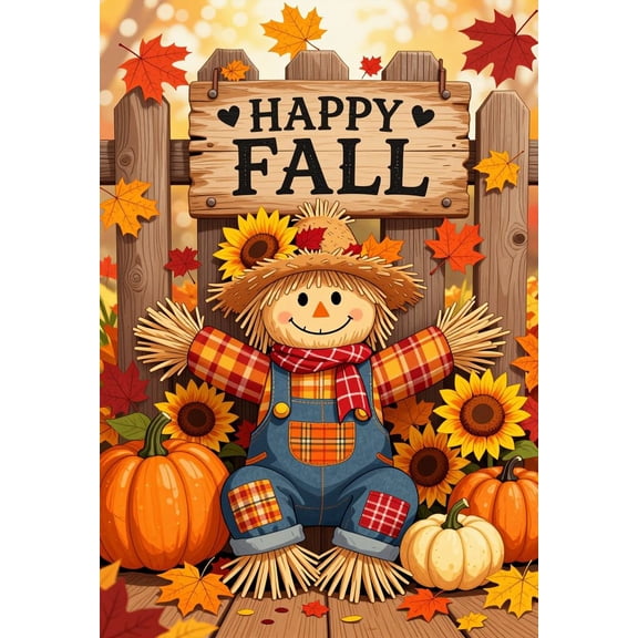 Diamond Art Kits for Adults Fall Scarecrow Wall Decor-8x12in Fall Autumn Diamond Painting Kit for Beginners, Full Drill Round Gem Art Paint by Diamonds Dot Crafts Home Thanksgiving Decor