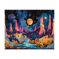 thumbnail image 1 of Diamond Art Kits for Adults, Fantasy Cosmic LandscapeDiamond Painting Kits for Beginners, Frameless Round 5D Full Drill Diamonds Art Pictures Gem Art Crafts Home Decor Gifts, 1 of 8
