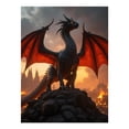 thumbnail image 1 of Diamond Art Kits for Adults, Fantasy Dragon Sunset Scenery 5D Diamond Painting Kits for Adults Beginners, DIY Full Drill Diamond Painting, Gem Art and Crafts 12x16, 1 of 7