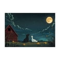thumbnail image 1 of Diamond Art Kits for Adults, Farm Dog Duck MoonlightDiamond Painting Kits for Beginners, Frameless Round 5D Full Drill Diamonds Art Pictures Gem Art Crafts Home Decor Gifts, 1 of 8