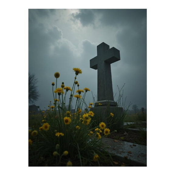 Diamond Art Kits for Adults - Floral Cross Sky Meadow Calm 5d Diamond Painting for Adults, Diamond Art for Adults Beginners, Frameless Diamond Painting Kits for Adults for Home Wall Decor