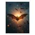 thumbnail image 1 of Diamond Art Kits for Adults, Flying Bats Silhouette Sunset Sky 5D Diamond Painting Kits for Adults Beginners, DIY Full Drill Diamond Painting, Gem Art and Crafts 12x16, 1 of 7