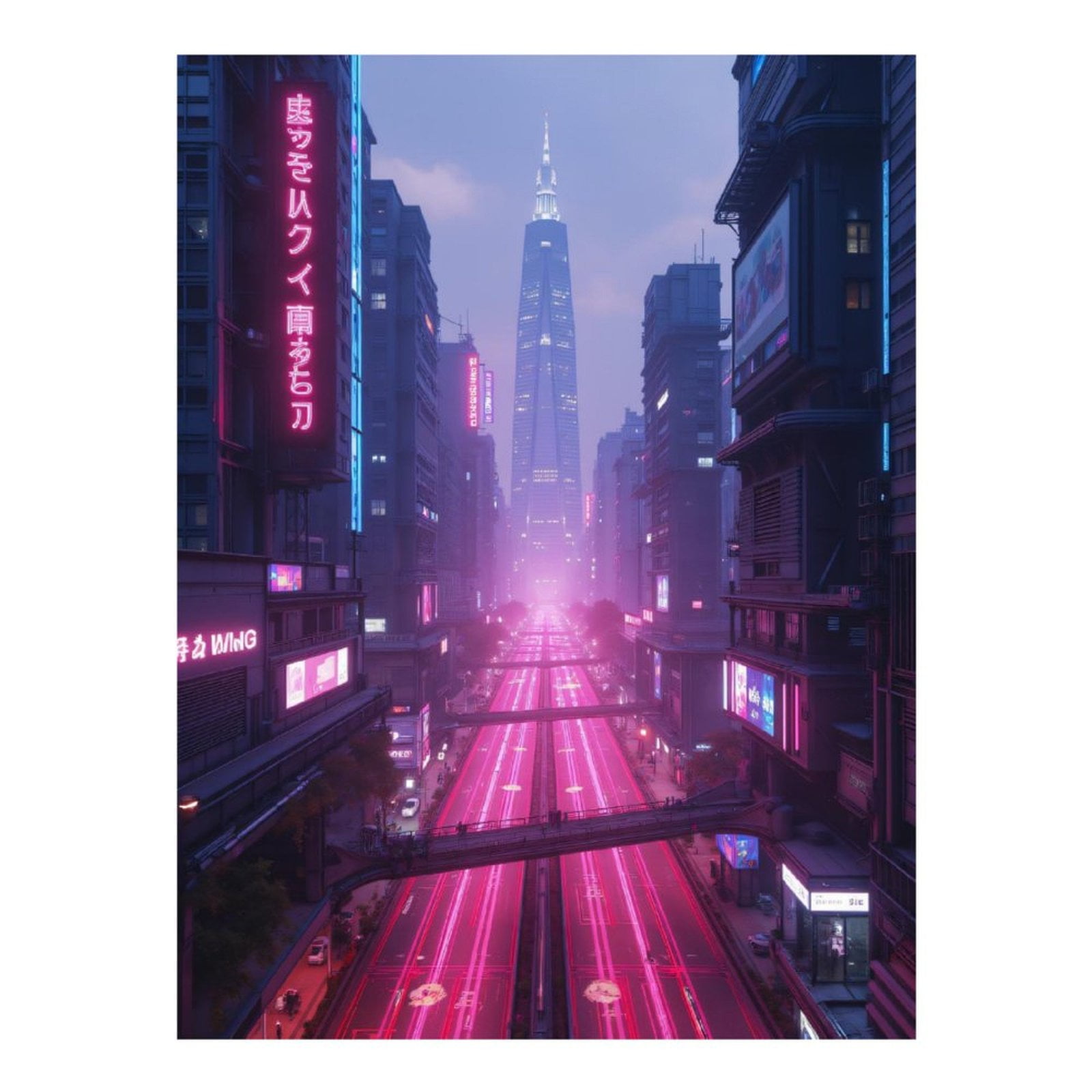 Diamond Art Kits for Adults, Futuristic City Neon Skyline Traffic 5D Diamond Painting Kits for Adults Beginners, DIY Full Drill Diamond Painting, Gem Art and Crafts 12x16